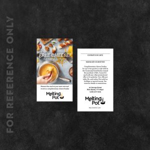 Melting Pot Comp Card, Cheese, personalized with location address, product thumbnail